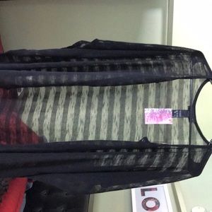 BNWT Sheer Black cover-up